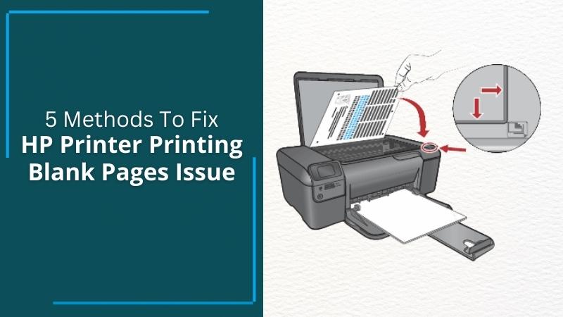 hp printer printing blank pages