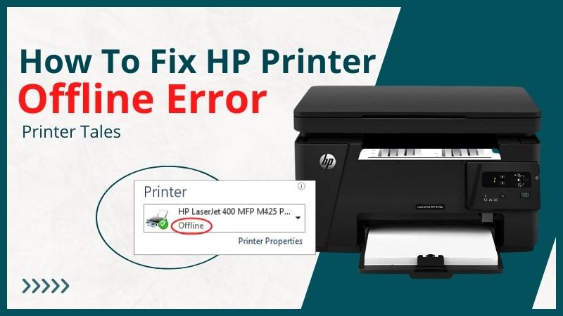 how to fix hp printer offline