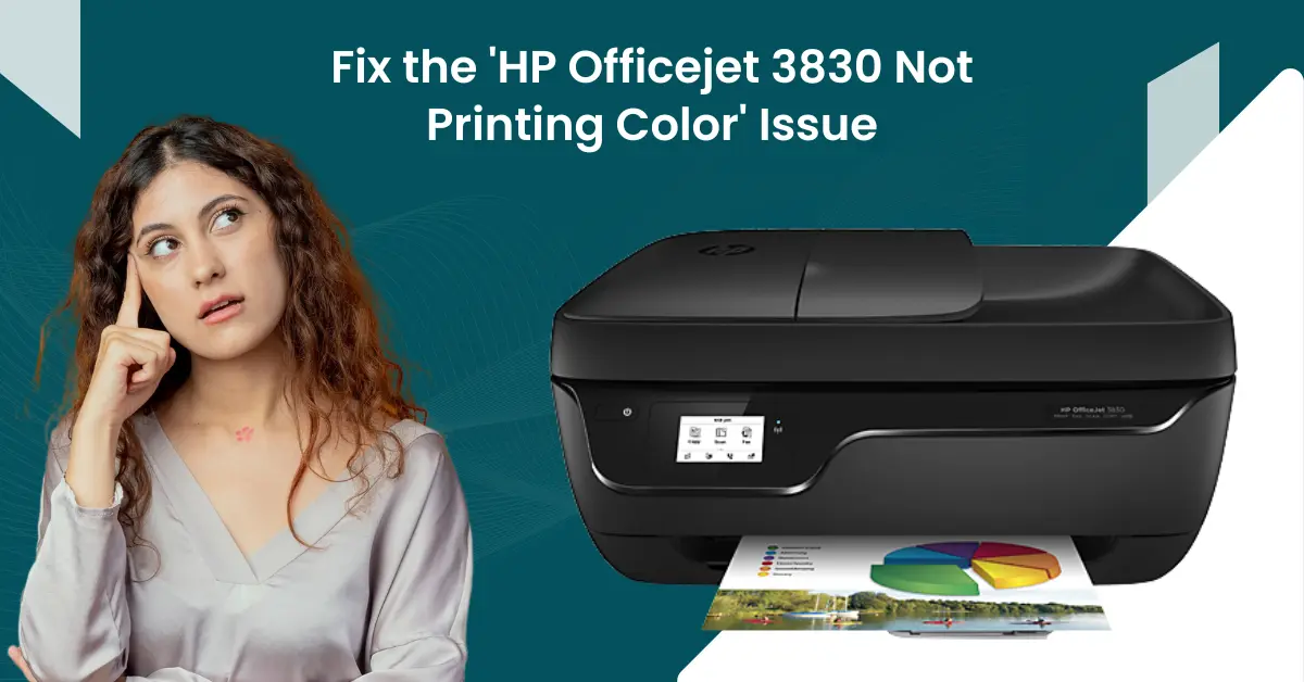 HP Officejet 3830 Not Printing Color