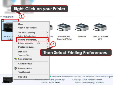 Epson Printer Is Not Printing