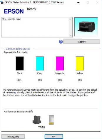 Epson Printer Is Not Printing