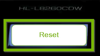 	how to reset brother printer