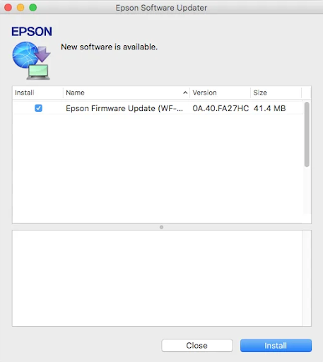 	Epson printer filter failed