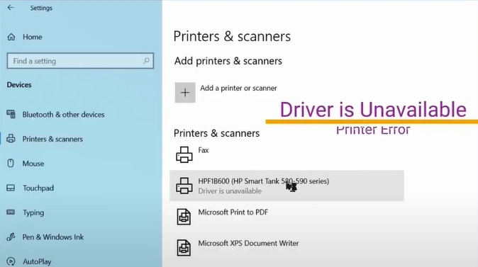 How to Fix Driver Unavailable For HP Printer?