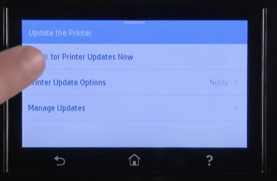 select-check-for-printer-update-now