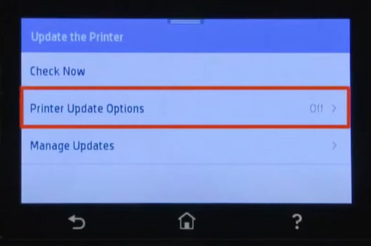 change-printer-update-option