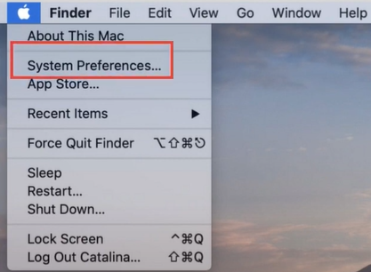 Click on System Preferences