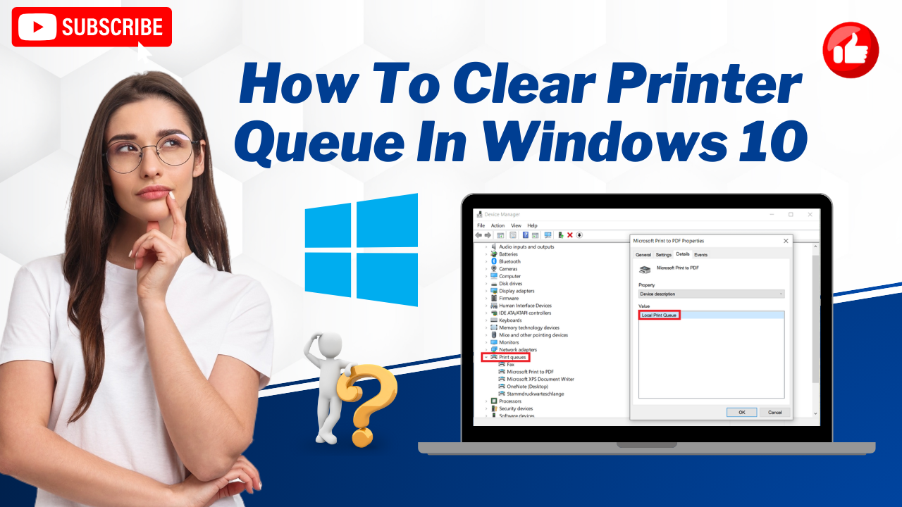 clear-printer-queue in-windows-10