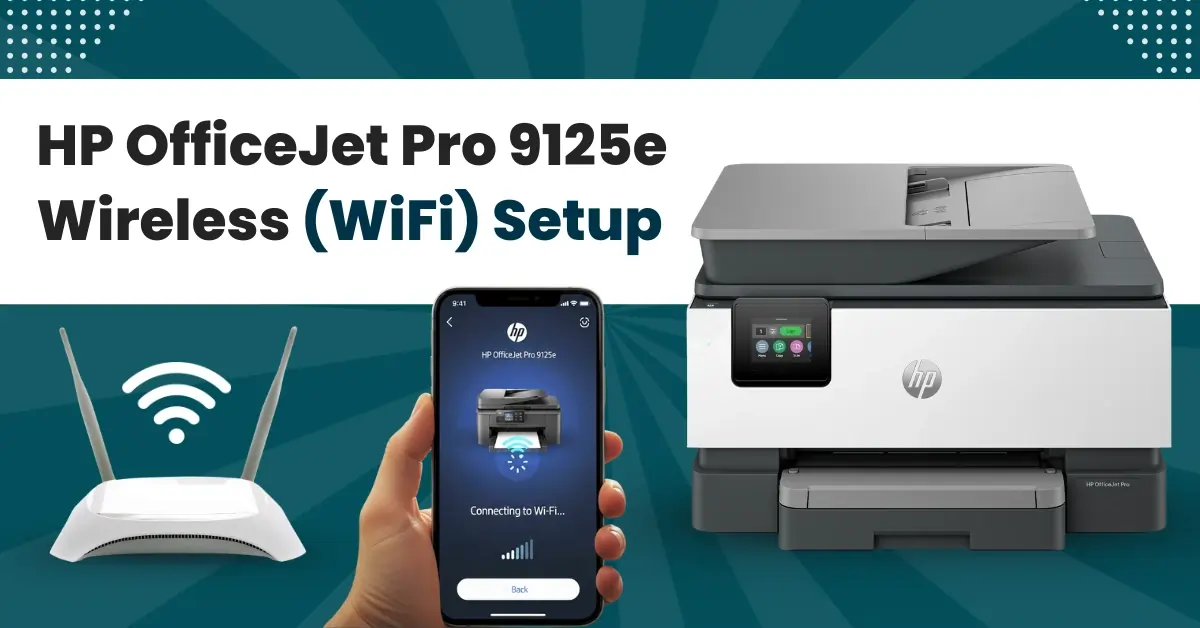 HP OfficeJet Pro 9125e Wireless (WiFi) Setup