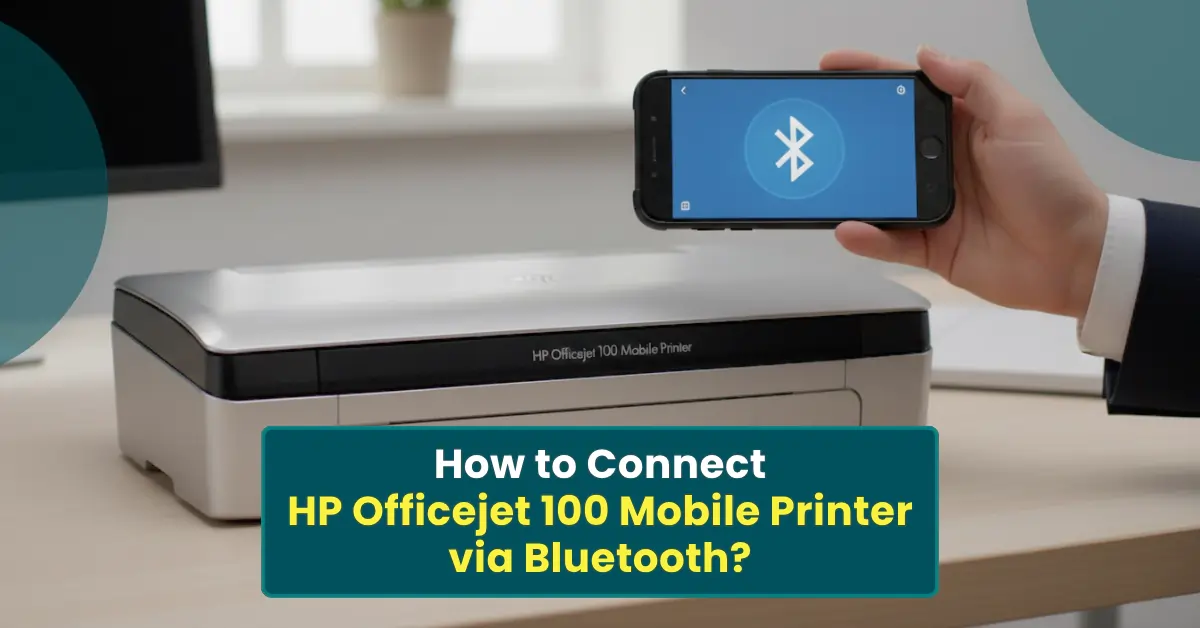 Connect HP Officejet 100 Mobile Printer via Bluetooth