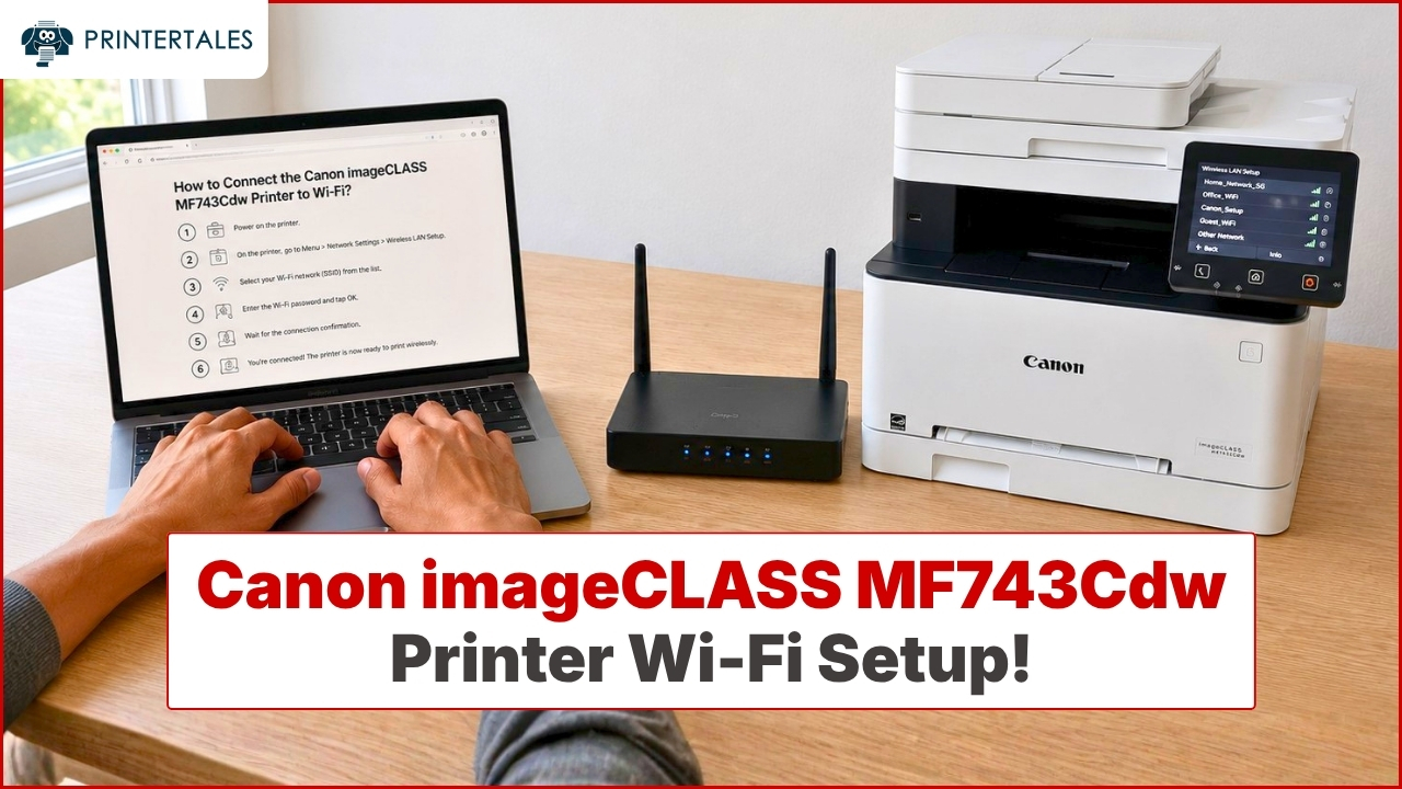 Connect Canon imageCLASS MF743Cdw Printer to Wi-Fi