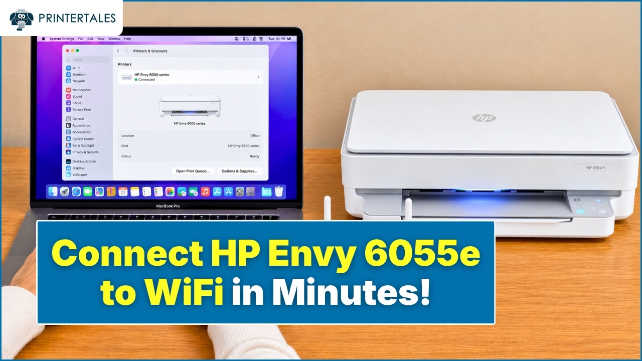 How to Connect HP Envy 6055e to WiFi